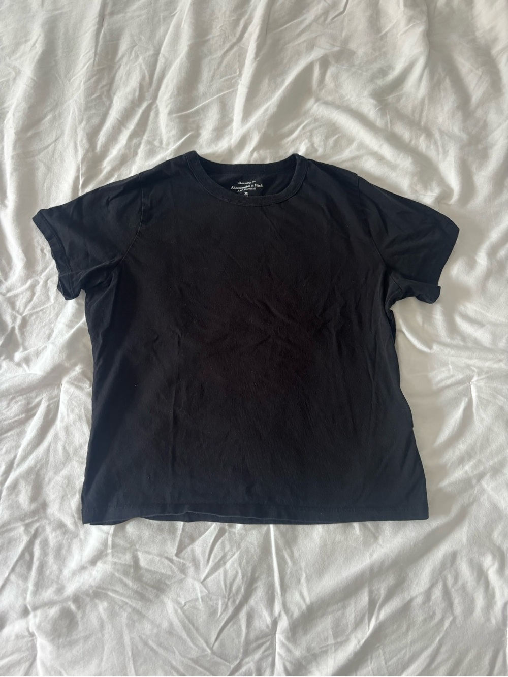 Abercrombie & Fitch Black Short-Sleeve Crew Tee
